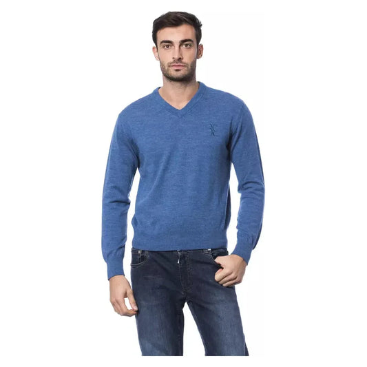 Billionaire Italian Couture Embroidered Merino Wool Crew Neck Sweater BI-10490-S-FBB-94