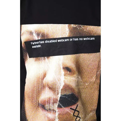 Nicolo Tonetto Black Cotton Men T-Shirt