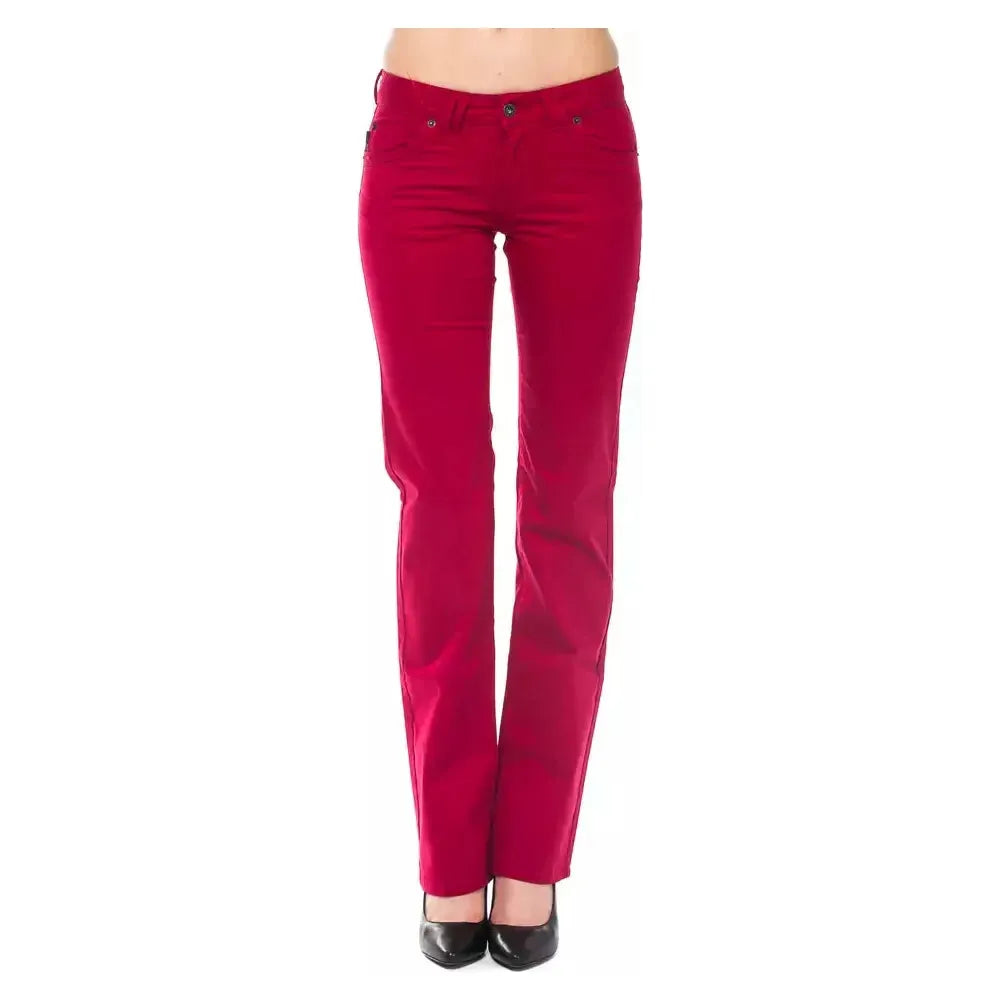 Ungaro Fever Red Cotton Women's Pants