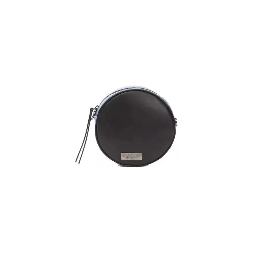 Pompei Donatella Black Leather Women Crossbody Bag PO-5833