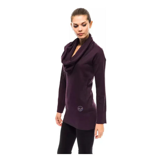 Montana Blu Purple Wool Women Sweater MO-14228-IT42|M