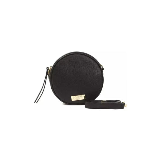 Pompei Donatella Black Leather Women Crossbody Bag PO-5813