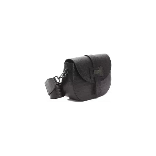 Pompei Donatella Black Leather Women Crossbody PO-5820