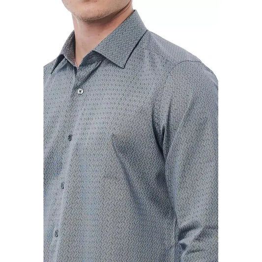 Bagutta Black Cotton Men's Shirt BA-21392-S