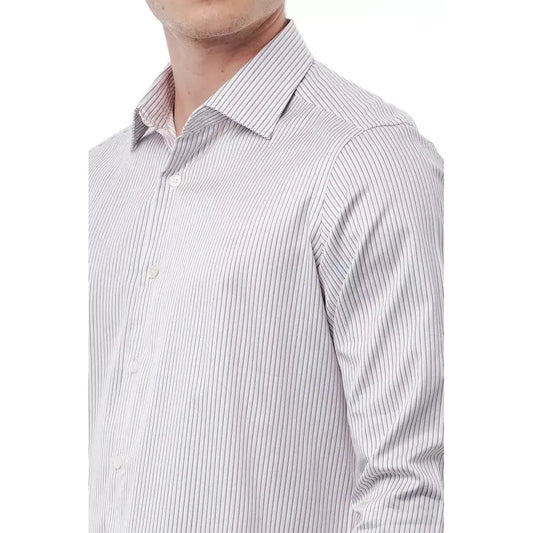 Bagutta White Cotton Men Shirt BA-21396-S