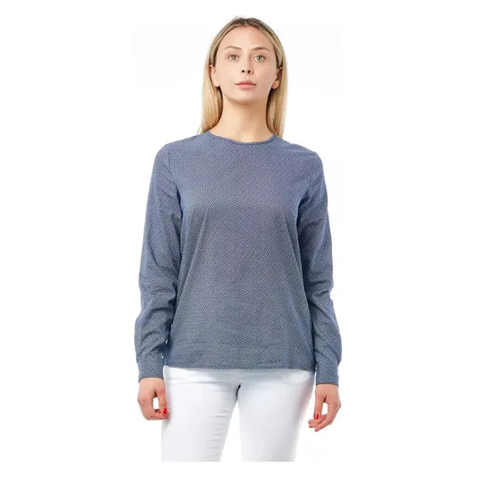 Bagutta Blue Cotton Women Blouse BA-21028-L