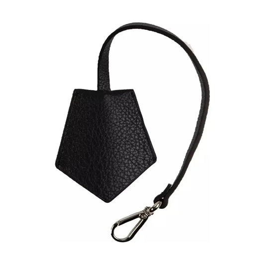 Neil Barrett Black Leather Men Keychain NE-21065