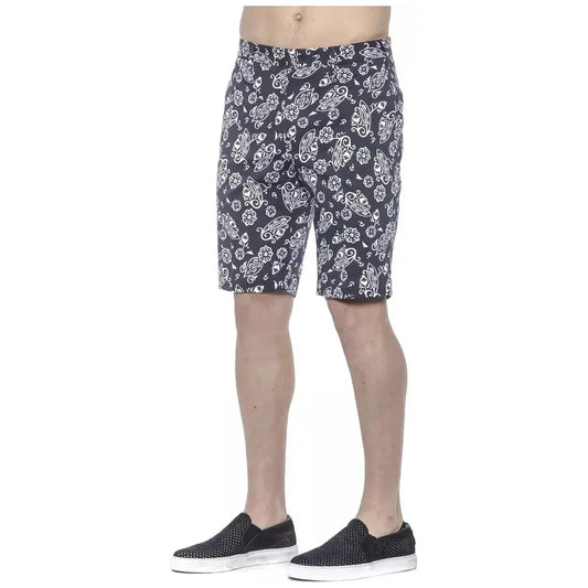 PT Torino Blue Cotton Men Bermuda Short PT-20813-IT48 | M
