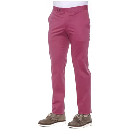 PT Torino Fuchsia Cotton Men Trouser Jeans & Pants