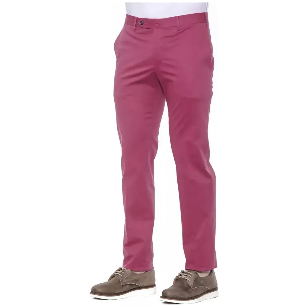 PT Torino Fuchsia Cotton Men Trouser Jeans & Pants