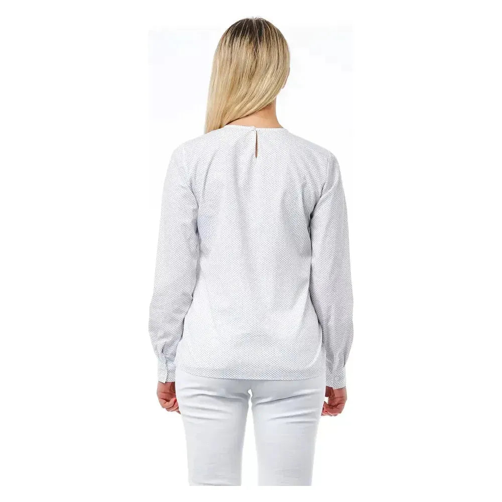 Bagutta White Cotton Women Blouse BA-21023-M