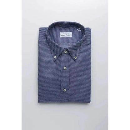 Robert Friedman Blue Cotton Mens Shirt
