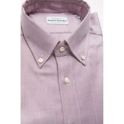 Robert Friedman Red Cotton Men Shirt