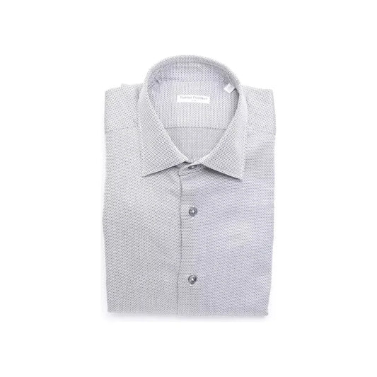 Robert Friedman Beige Cotton Men Shirt RO-20394-M