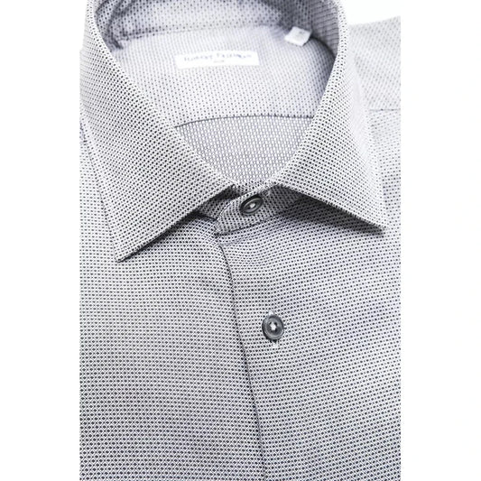 Robert Friedman Beige Cotton Men Shirt RO-20394-M