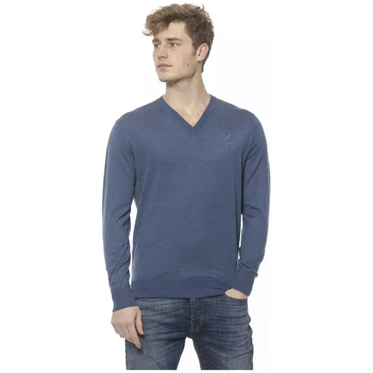 Billionaire Italian Couture Elegant Cashmere V-Neck Men's Sweater BI-19962-S-FBB-95