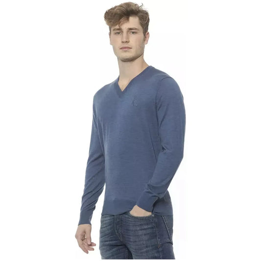 Billionaire Italian Couture Elegant Cashmere V-Neck Men's Sweater BI-19962-S-FBB-95