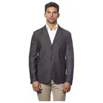 Verri Gray Cotton Men Blazer VE-18304-IT48 | M