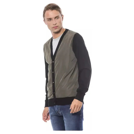 Verri Multicolor Wool Men Cardigan VE-18289-XL