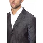 Verri Gray Cotton Men Blazer VE-18304-IT48 | M