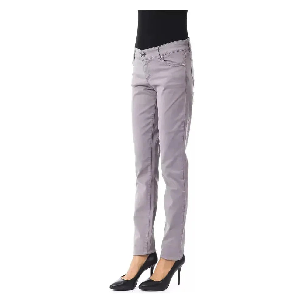 BYBLOS Gray Cotton Women Jeans