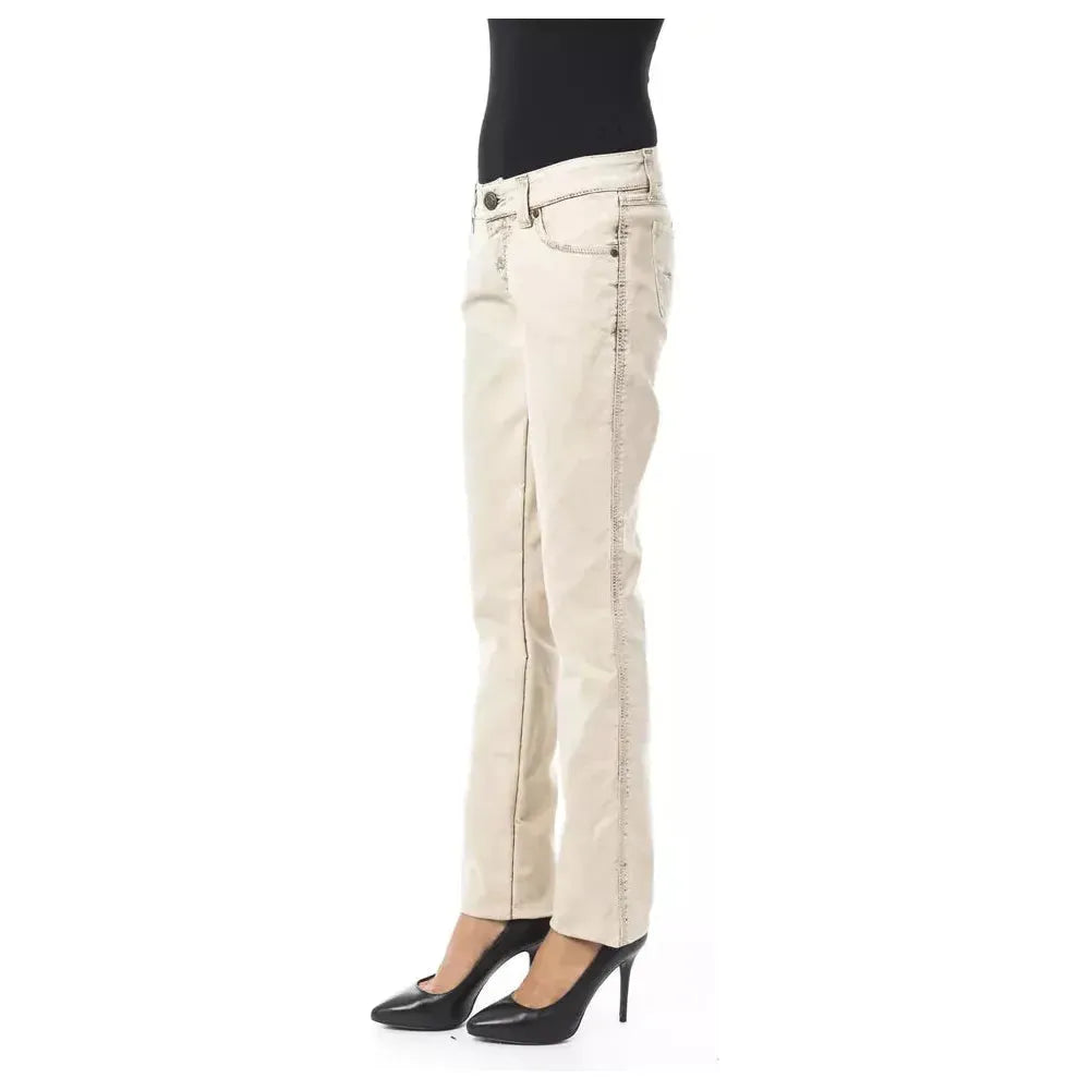 BYBLOS Beige Cotton Women Jean