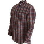 GF Ferre Multicolor Checkered Cotton Long Sleeves Casual Shirt TSH83352 - 36