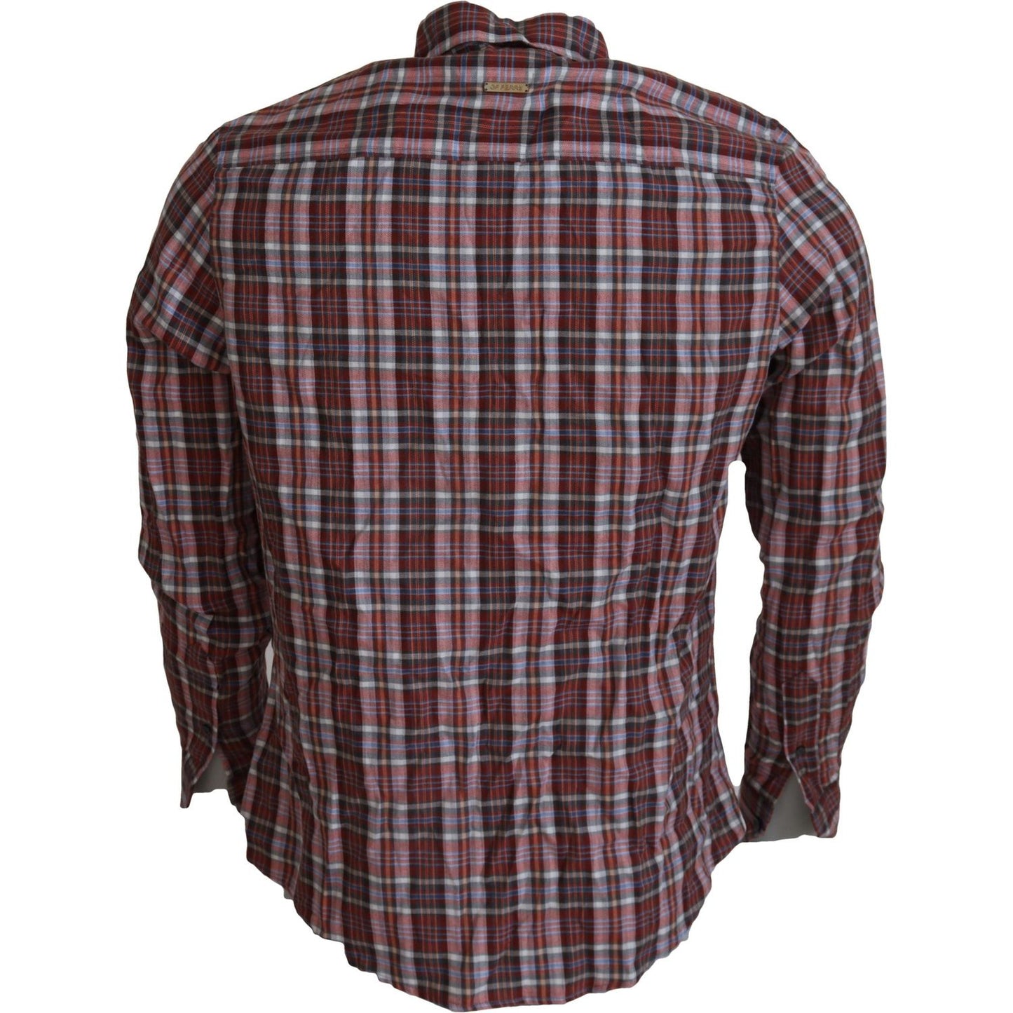 GF Ferre Multicolor Checkered Cotton Long Sleeves Casual Shirt TSH83352 - 36