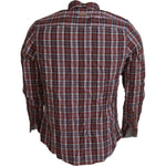 GF Ferre Multicolor Checkered Cotton Long Sleeves Casual Shirt TSH83352 - 36