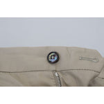 Dolce & Gabbana Beige Cotton Slim Fit Men Pants PAN72978-44