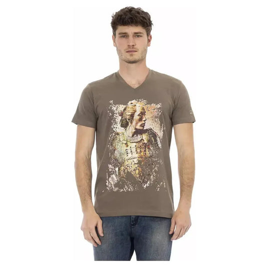 Trussardi Action Brown Cotton Men's T-Shirt TR-22834-S
