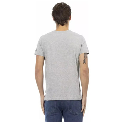 Trussardi Action Gray Cotton Men's T-Shirt
