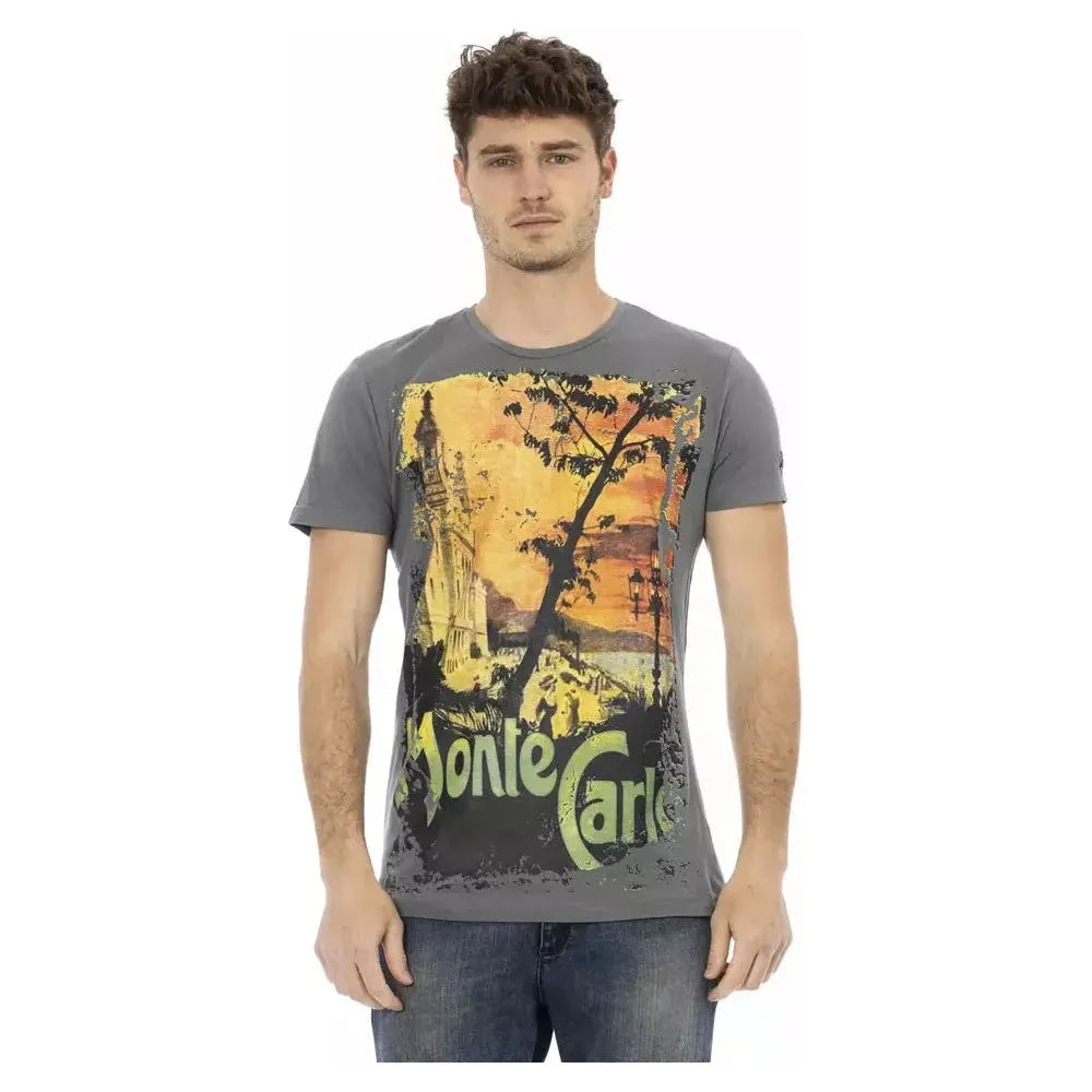 Trussardi Action Gray Cotton Men's T-Shirt