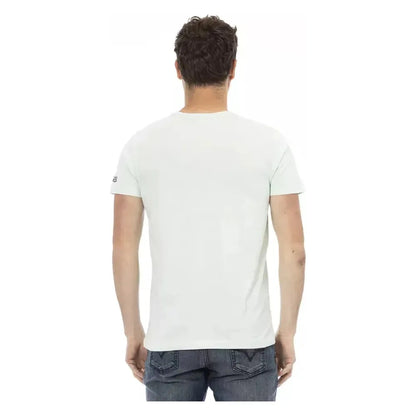 Trussardi Action Light Blue Cotton Men T-Shirt