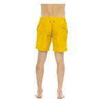 Bikkembergs Yellow Polyester Men Swim Short BI-22587-M