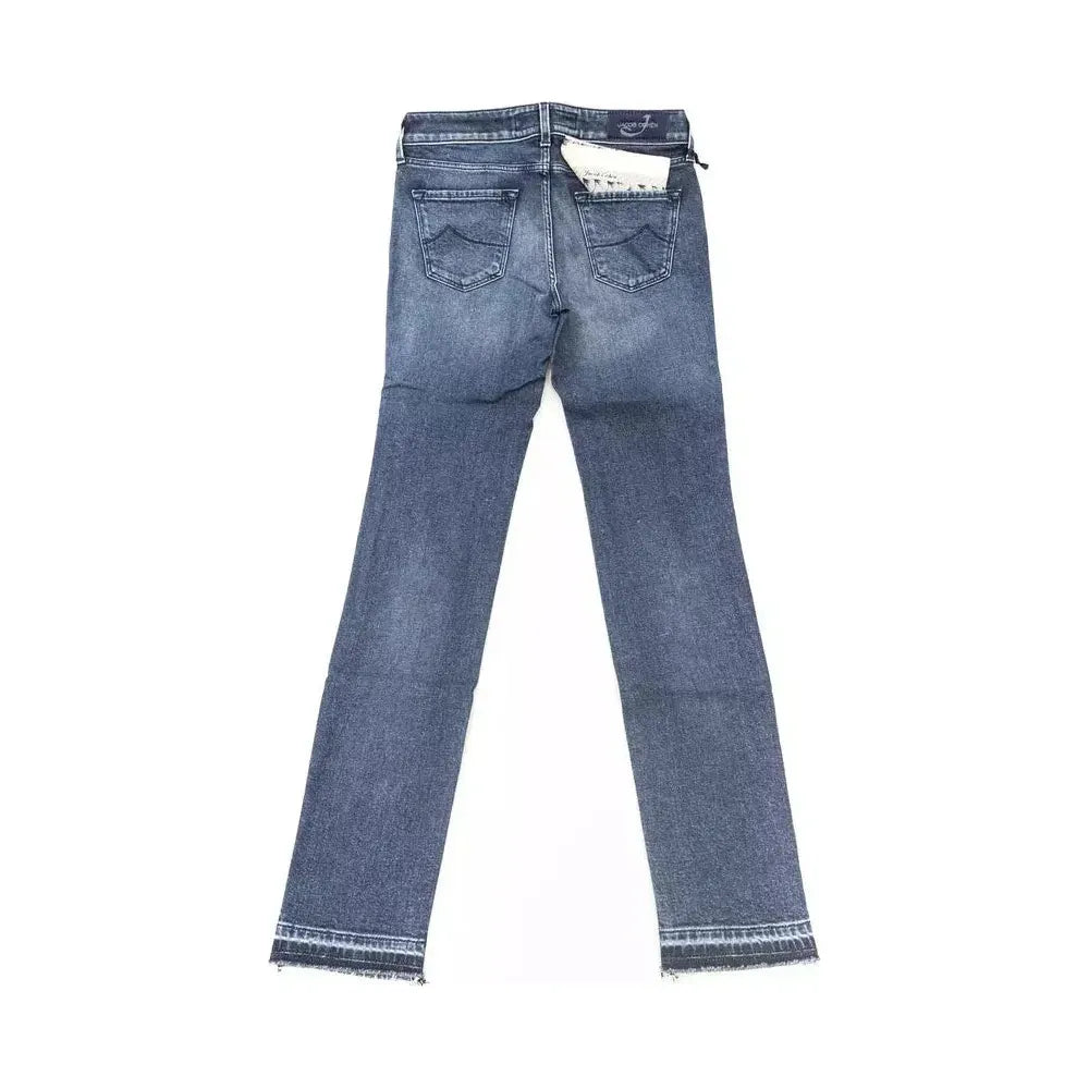 Jacob Cohen Blue Cotton Women Jeans