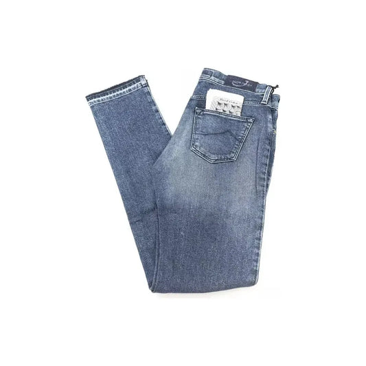 Jacob Cohen Blue Cotton Women Jeans JA-22265-W30
