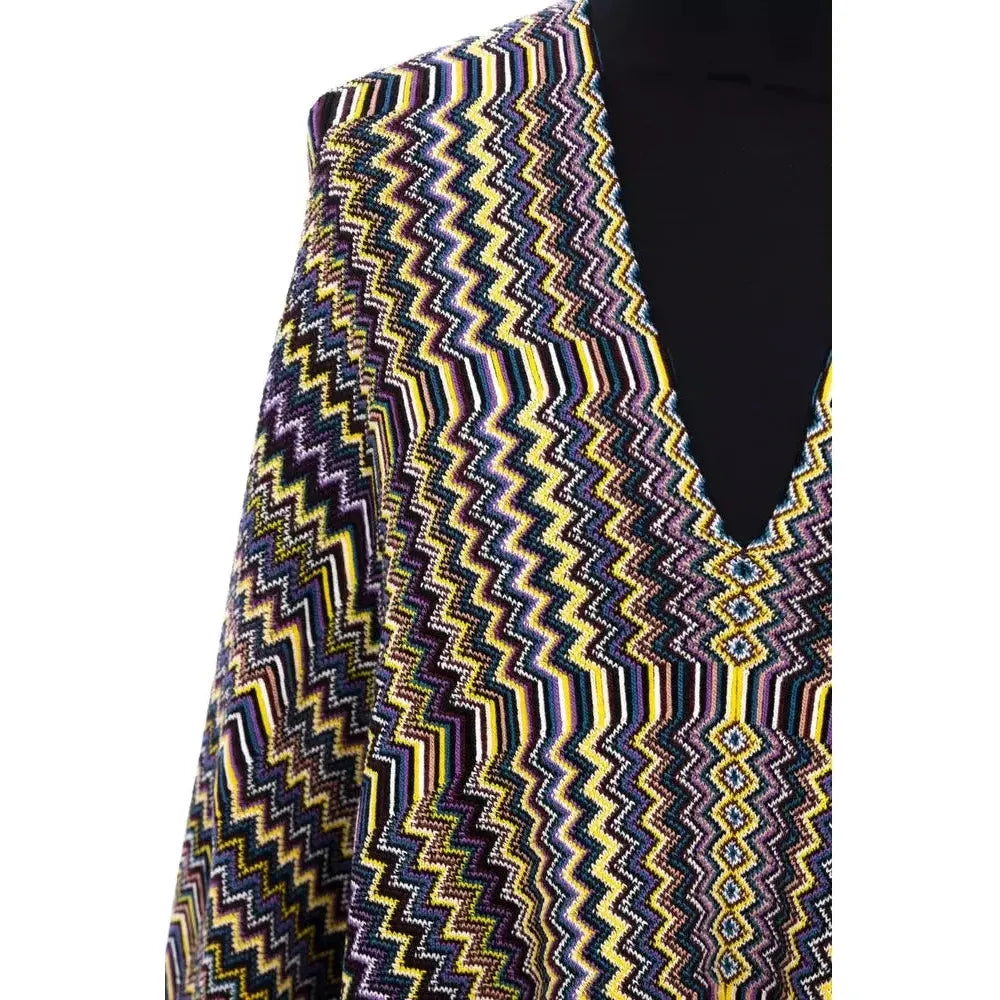 بونشو نسائي من الصوف متعدد الألوان من Missoni