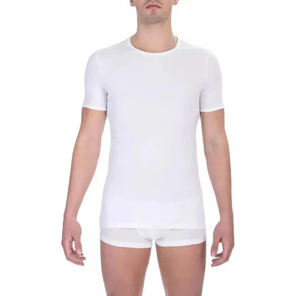 Bikkembergs White Cotton Men T-Shirt Pack