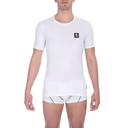 Bikkembergs White Cotton Men's T-Shirt