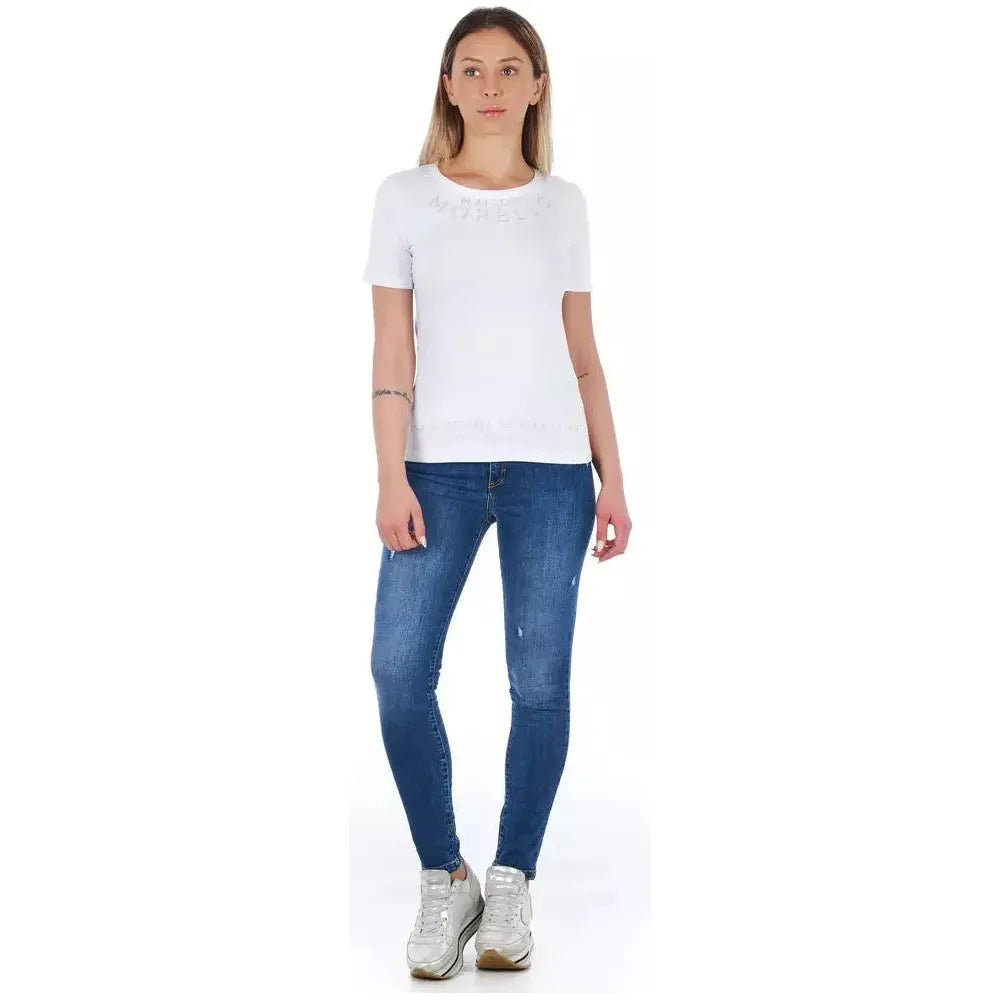Frankie Morello Blue Other Fibres Women Jeans FR-21770-W27