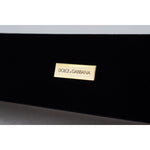 Dolce & Gabbana Black Velvet Logo Plaque Storage Bracelet Jewelry Box SMY101011