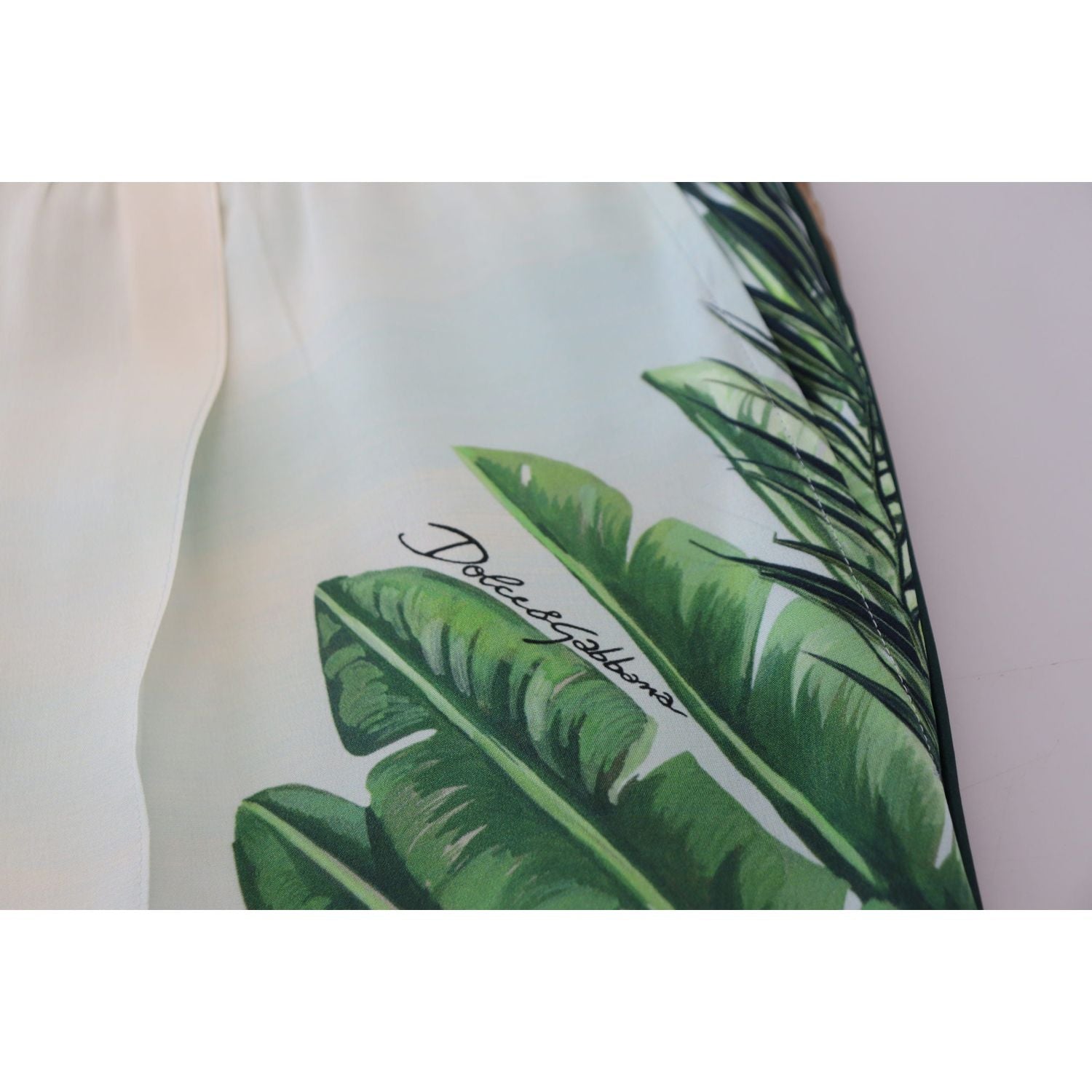 بنطلون حرير متعدد الألوان من دولتشي آند غابانا