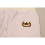 Dolce & Gabbana White Polyester Crown Logo Jogger Pants PAN73243 - 48