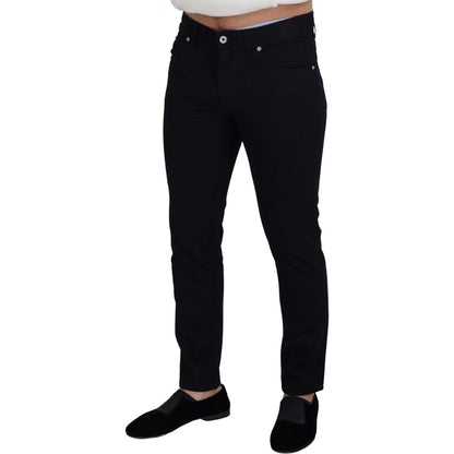 Dolce & Gabbana Black Cotton Skinny Casual Denim Jeans