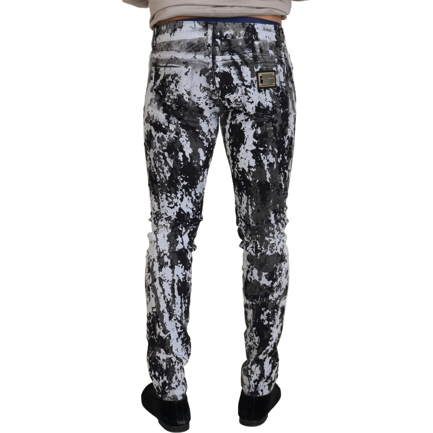 Dolce & Gabbana Multicolor Cotton Tie Dye Skinny Denim Jeans PAN74302 - 50