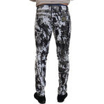 Dolce & Gabbana Multicolor Cotton Tie Dye Skinny Denim Jeans PAN74302 - 50