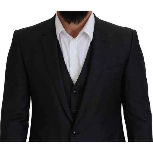Dolce & Gabbana Gray MARTINI 3 Piece Slim Fit Suit KOS2101- 48