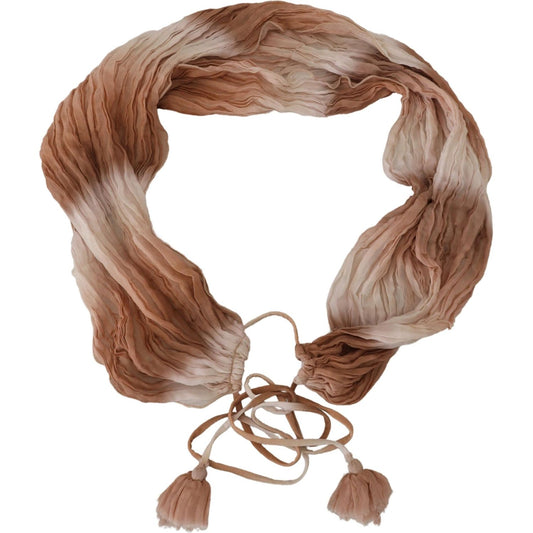 Ermanno Scervino Multicolor Silk Wrap Shawl Foulard Scarf MS6878