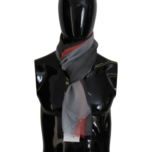 Costume National Multicolor Cotton Shawl Wrap Scarf MS6880